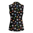 thumbnail image 3 of Uorisanigo Christmas Light Snowflake Womens Vest with Pockets Sleeveless Blazer Vest for Women Size 3XL Loose Vests Blazer Fashion Outerwear, 3 of 7