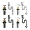 thumbnail image 7 of Lierteer Wash basin drain pipe deodorizing wash basin basin basin sink drain pipe S-white, 7 of 7