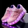 thumbnail image 4 of KOFUBOKE Child Teen Roller Skates Double Wheel Shoes Light Up LED shoe 6 size, 4 of 8