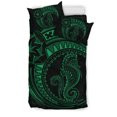 thumbnail image 3 of Juego de Funda Nórdica Caballito de Mar Polinesio - Polynesian Tattoo Green, 3 of 6
