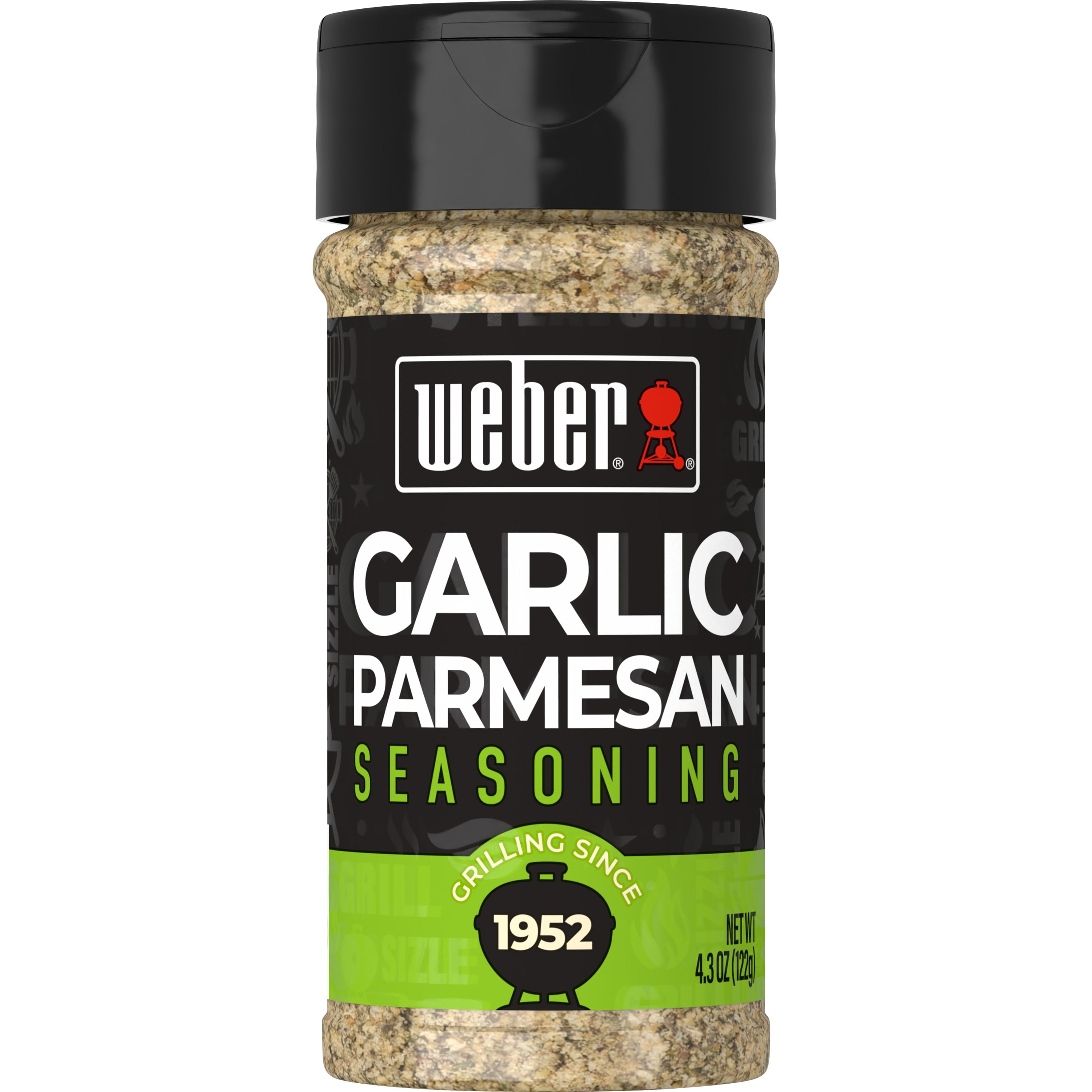 (2 pack) Weber Garlic Parmesan Seasoning, Gluten Free, 4.3 oz