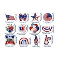 thumbnail image 3 of JHyouerji 12 Pcs 4th of July Ornaments Patriotic Wooden Tree Hanging Ornaments for Memorial Day Red White Blue Independence Day 250th Anniversary Decor, 3 of 6