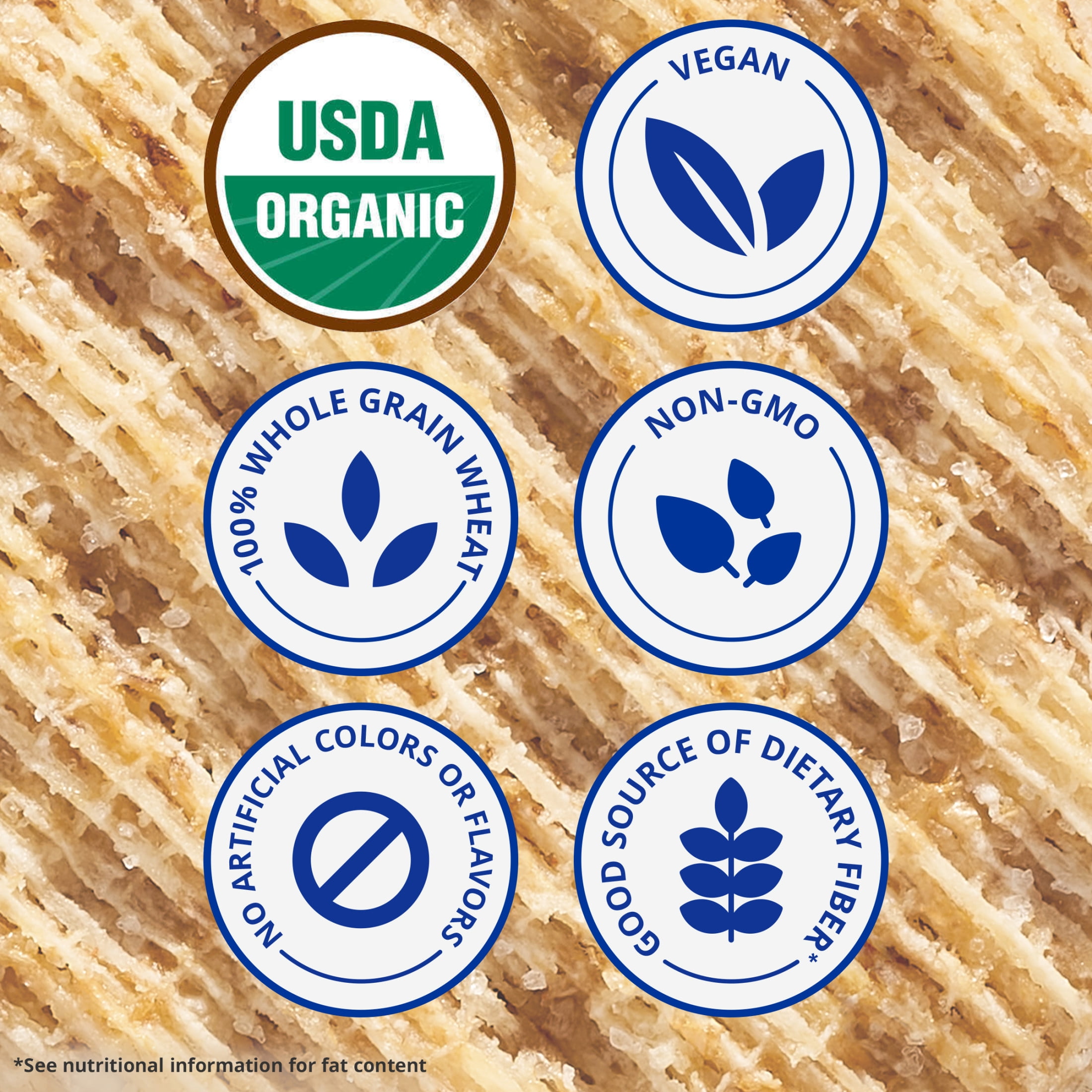 (3 pack) Triscuit Organic Original Whole Grain Wheat Crackers, Organic Crackers, Vegan Snacks, 6.5 oz