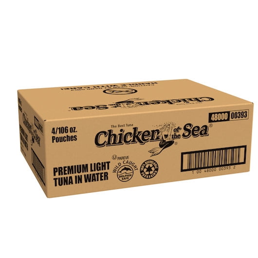 Chicken Of The Sea Premium Light Tuna Pouch, 106 Ounces, 4 Per Case