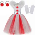 thumbnail image 3 of Disfraz de payaso Pennywise para niña, disfraz de tutú elegante para fiesta de carnaval, disfraz de Joker espeluznante para Halloween, ropa para niños, 3 of 5