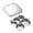 Five grids, variant on Sectioned Plates Mess Trays Practical Stainless Steel Camping Plates Divided Dishes for Convenient Meal Management