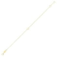 thumbnail image 2 of SZUL Women's 14K Solid Yellow Gold U Mini Initial Bracelet, 2 of 5