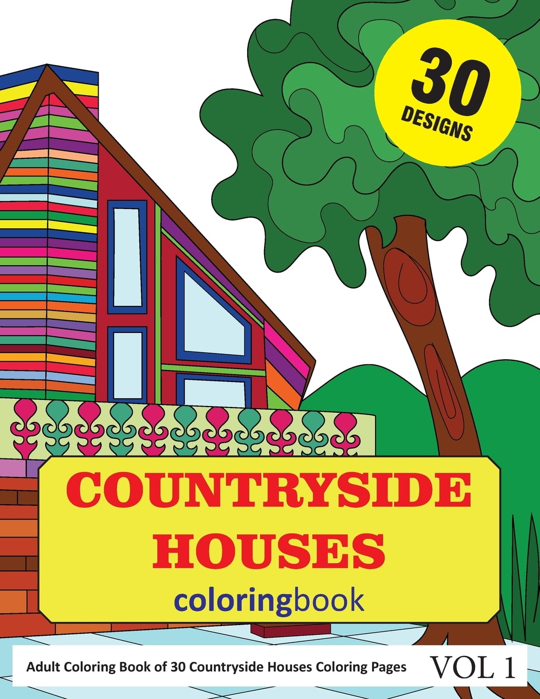 Download Countryside Houses Coloring Book: 30 Coloring Pages of Countryside Home Design in Coloring Book ...