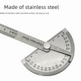 thumbnail image 2 of Premium Stainless Steel 180-Degree Protractor Angle Ruler - 10cm Solid Construction, Clear Markings for Precision Measurement in Woodworking, Carpentry & Metalworking - Compact, Durable Tool for, 2 of 6
