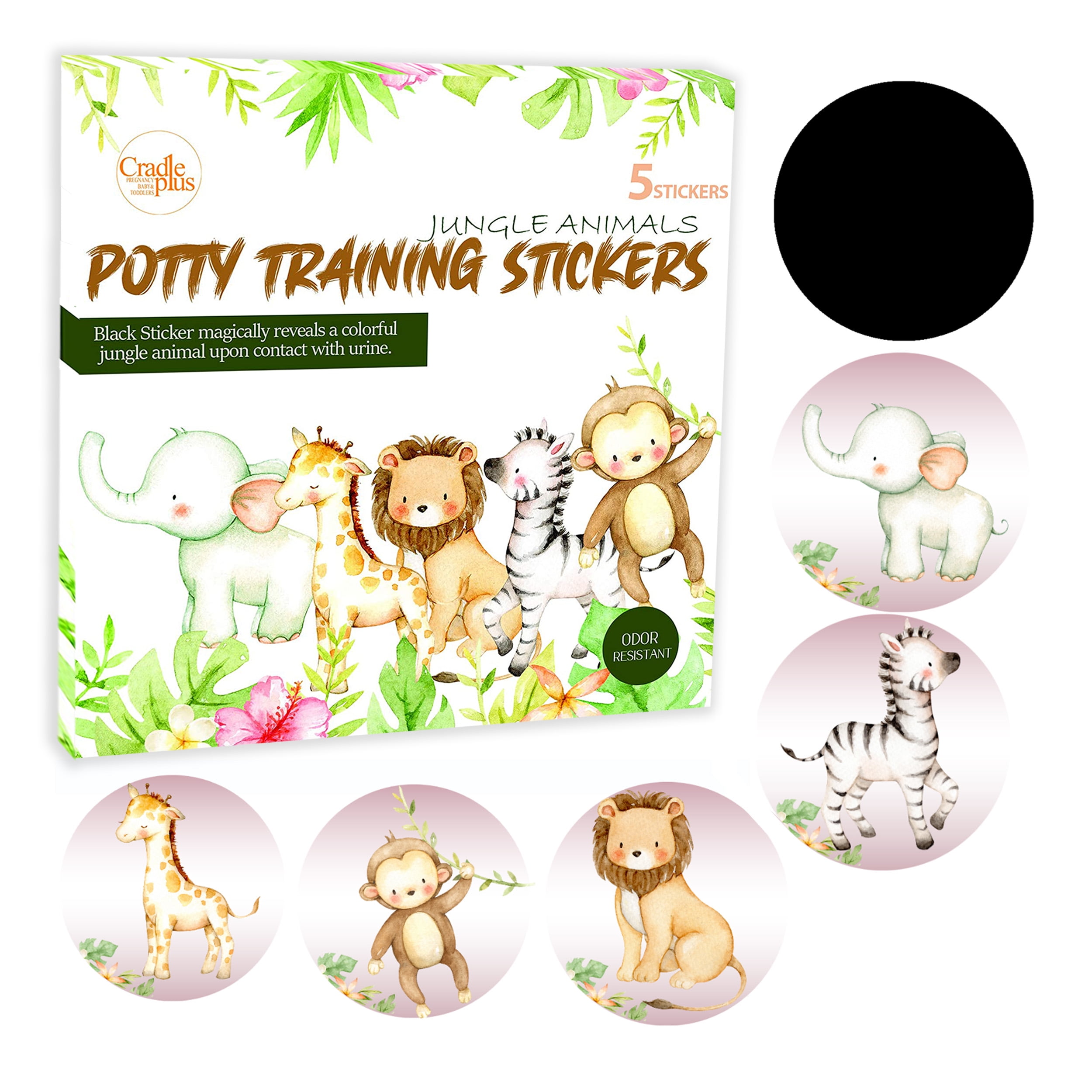 Jungle Potty Training Reward Chart including FREE Star Stickers and Pen 