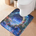 thumbnail image 2 of Yayeee Bath Rug for Bathroom Floor Non Slip Rectangle Fluffy Soft Absorbent Mat, 16"x24", Beautiful Floral Moon, 2 of 7