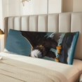 thumbnail image 2 of Honeii Forest River Bald Eagle Print Long Body Pillowcase 20x54 in,Body Pillow Cover with Zipper,Large Body Pillowcase,Soft Bed Decorative, 2 of 7