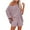 Purple, variant on Casual Pajama Set Womens 2 Piece Outfits Off Shoulder Knit Tops and Shorts Suits