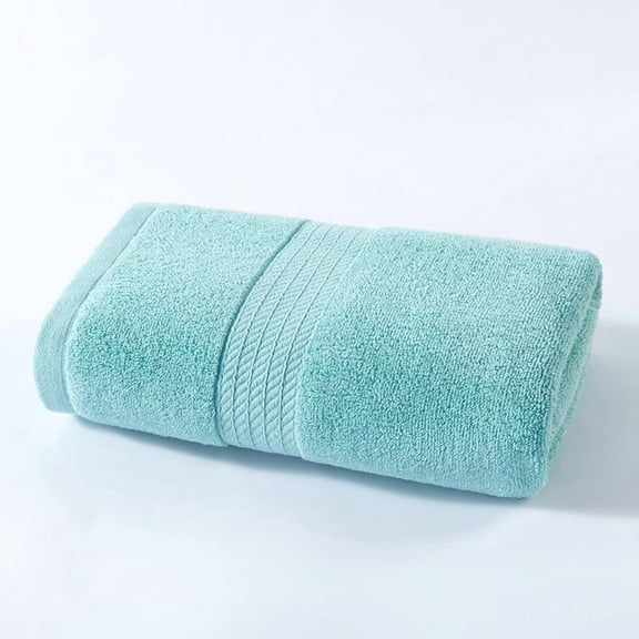 Kyusrd Hand Towels for Bathroom,Cotton Soft Absorbent Decorative Hand Towel for Face Spa Bath Gym Kitchen,Light Blue,50x100cm