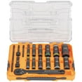 thumbnail image 1 of Juego de enchufes Klein Tools 65626 KNECT Deep Well Impact 3/8 pulgadas, 1 of 6