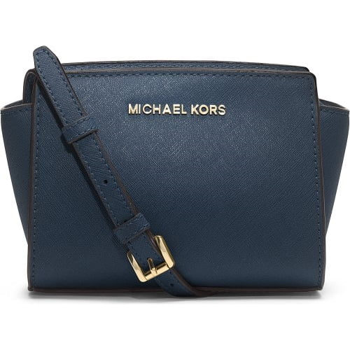 MICHAEL KORS Selma Navy Mini Crossbody Handbag