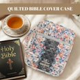 thumbnail image 4 of HELLHERO Floral Garden Pattern Pockets Bible Cover Case for Spiritual Daily Life, Polyester Bible Study Bag with Lightweight, 4 of 8