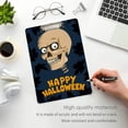 thumbnail image 5 of Coolnut Halloween Cute Skull 12.5"x9" Clipboard, Acrylic Fashion Letter A4 Size Clipboards with Metal Clip for Nurses, Students,Teacher,Women, Man-Silver12x9in, 5 of 7