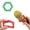 Green, variant on Lunxisen 1 Pcs Wireless Microphone for Karaoke, Live Streaming, Performance, Hexagonal Ring Microphone, Recording Microphone