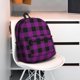 thumbnail image 5 of Disketp Purple Black Plaid Mochila Ligera Clásica con Múltiples Bolsillos, Mochila Casual para Hombre y Mujer, Ideal para Escuela, Trabajo y Viajes, 5 of 6