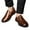Brown, variant on Mens Oxfords Dress Shoes Slouchy Leather Slip on Loafers Business Formal Office Shoes