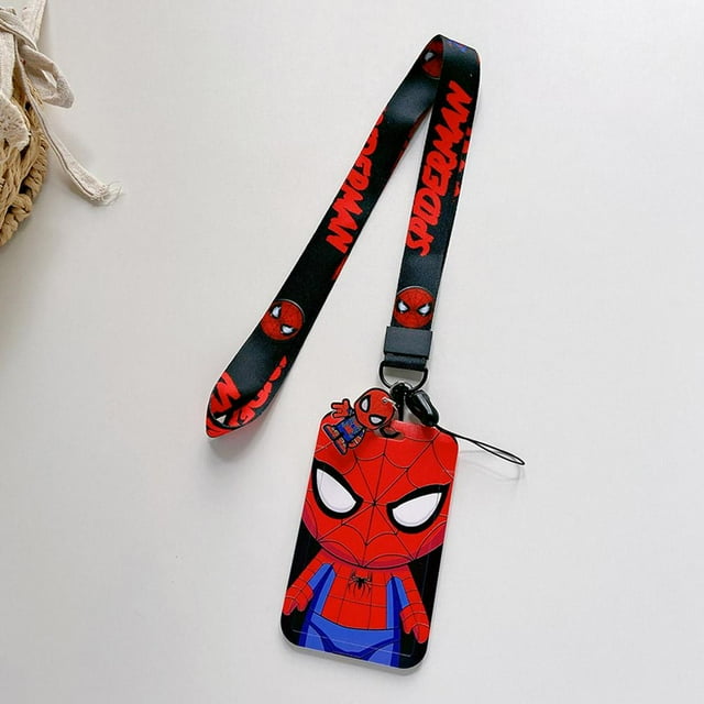 Superman Team USA Student Badge Card Holder - Long String Card, Keychain, ABS Material, Lightweight & Portable, Perfect for Business & Daily Use