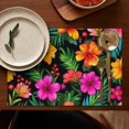 thumbnail image 5 of Pioneer Flower Floral Print Pattern Summer Placemats Table Placemats Set Of 4-Linen Kitchen Washable Placemats Table Mats 12x18 Inch Non-Slip Heat Resistant, 5 of 5