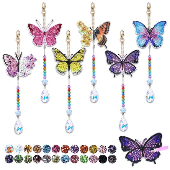 Crafts Kits for Girls Ages 6-8-10-12 Diamond Drawing Kits for Kids Age 6 7 8 9 10 Years Old Girls: Birthday Gifts Ideas Gems Arts Toys for Girls Boys Age 6-12 Kids Wind Chimes Arts & Crafts Kits