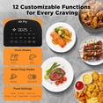 thumbnail image 4 of Fullwill 6QT Air Fryer with Viewing Window,12-in-1 Multi-Function Air Fry,Roast,Bake, Dehydrate, Fries,Nonstick and Dishwasher-Safe Basket,Family&friends Party,Max 400℉ Crisping 1700W,Gray, 4 of 8