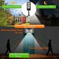 thumbnail image 3 of Lámparas solares para exteriores FloreceBien, paquete de 2, iluminación de seguridad para exteriores de 213 LED con detector de movimiento impermeable ajustable a 180°, lámparas solares para paredes, 3 of 5