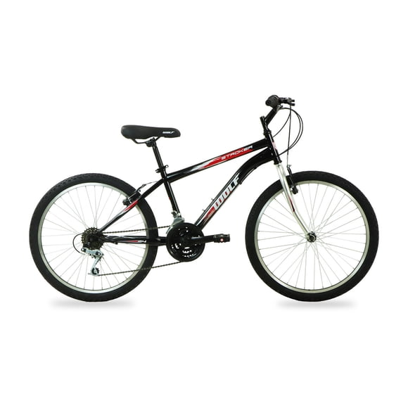 Bicicleta WOLF Montaña R24 18V. Hombre Frenos "V" Acero Negro/Plata Talla:UN