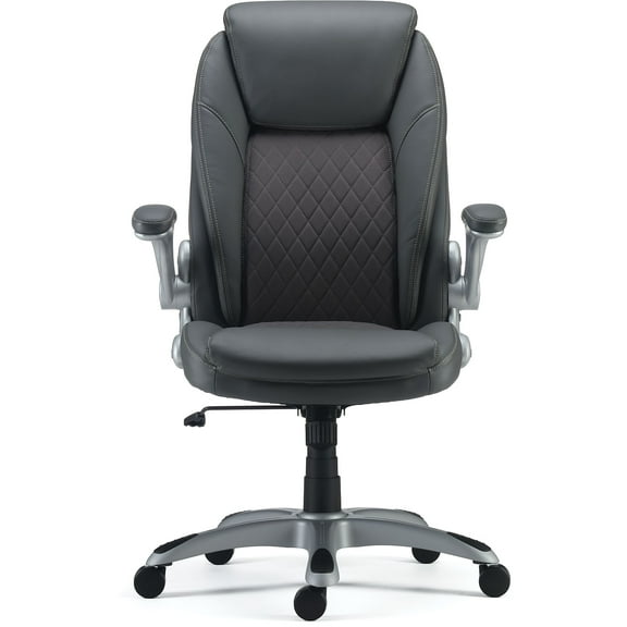 Staples Sorina Bonded Leather Chair Grey (53253)