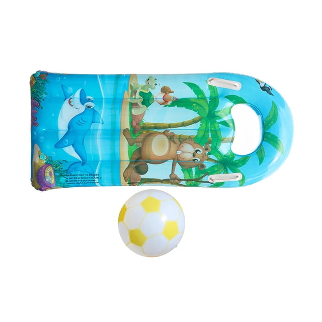 Tabla de surf inflable ligera y clásica para piscina. Animal