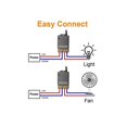 thumbnail image 5 of 433MHz 220V Water Pump Remote Control Switch 1Ch 30A Receiver Module ON/OFF Wireless RF Transmitter, 5 of 5