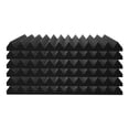 thumbnail image 2 of VEVOR Acoustic Foam Panels, 48 Pack 12 x 12 x 1 inches,Adhesive High Density Soundproof Wall Panels,Acoustic Panels,Sound Dampening Absorbing Panels for Studio Wall and Ceiling,Black, 2 of 8