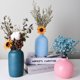 thumbnail image 5 of amarillo simple Morandi luz arena pequeño florero adornos sala de estar arreglo de flores decorativas planta de flores secas florero de cerámica, 5 of 5