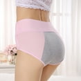 thumbnail image 4 of Women's High Waist Underwear Comfortable Plus Size Panties Soft Breathable Everyday, 4 of 4