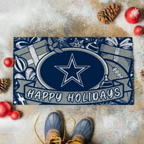 Dallas Cowboys 28" x 16" Happy Holidays Christmas Turf Door Mat