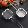 thumbnail image 7 of Stainless Steel Colander Basket, Stainless Steel Basin Colander with Handle, Stainless Steel Deep Fry Basket with Detachable Handle, for Strain, Rinse, Fry, Steam or Cook Vegetables & Pasta, 7 of 7