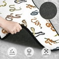 thumbnail image 3 of Honeii Snake Print Car Foot Mat Four-Piece Set - Front & Rear Universal Car Floor Mats for SUVs, Trucks, Sedans, 3 of 7