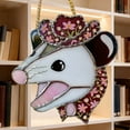 thumbnail image 3 of Vitrail Fait Main Attrape-Soleil Art de Fenêtre avec Motifs d'Animaux Adorables pour Décoration Intérieure, 3 of 4