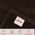 thumbnail image 6 of RIVERSIDE 2 Pack Brown Bath Mats 21x34 Soft and Absorbent Cotton Bathroom Rugs Set, 6 of 8