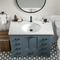 thumbnail image 4 of Kraus KCU-272 Elavo 19-1/4" Oval Vitreous China Undermount Bathroom Sink - White, 4 of 7