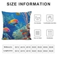 thumbnail image 5 of Qinduosi Marine Fish Cushion Cover Pillow Cover Pattern Throw Pillow Cover Decorative Pillow Cover for Adult Teens,Blue Room Decor White, 5 of 5