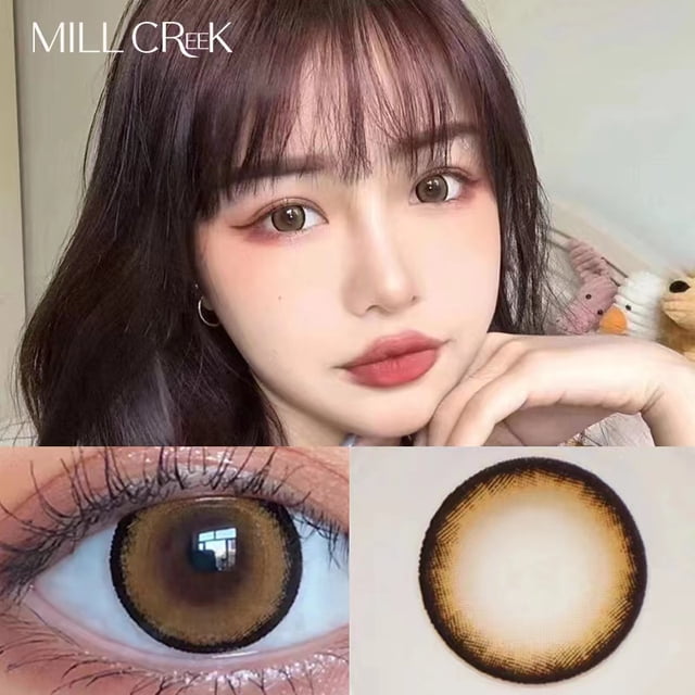 Lentes de contacto de colores para miopía, lentes de contacto cosméticas con dioptrías, negro, gris, ojos anuales, maquillaje de pupila hermosa, 2 unids/lote por par