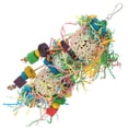 thumbnail image 1 of Colorful Parrot Chewing Toy Edible Natural Parrot Biting Toy Birdcage Hanging Toy Decorative Pendant, 1 of 8