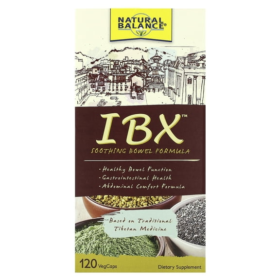 Natural Balance IBX Soothing Bowel Formula | Supports Digestive Health | 120 Veggie Caps