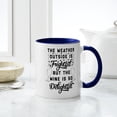 thumbnail image 4 of CafePress - Funny Christmas And Wine - 11 oz Ceramic Mug - Novelty Coffee Tea Cup, 4 of 4