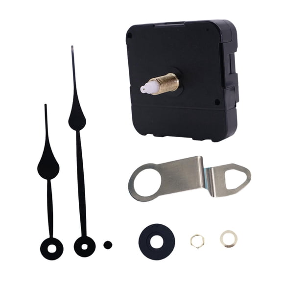 Kit completo de mecanismo de reloj de con eje largo para relojes de pared de bricolaje.