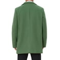thumbnail image 3 of ABRIGOS DE HOMBRE CHIC INSPIRADOS, Color Sólido, Cuello con Muesca, Abrigo Largo de Invierno L Verde Oliva, 3 of 6